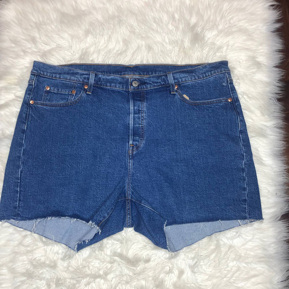 nwt levi's 501 denim shorts size 20W - Picture 1 of 4